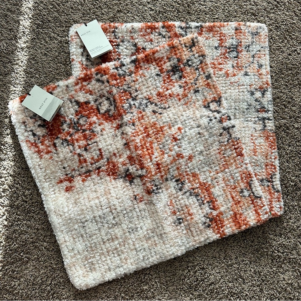 West Elm Distressed Fading Pillow Cover